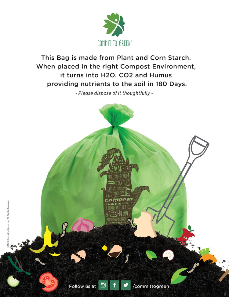 3 Gallon Compostable Trash Bag