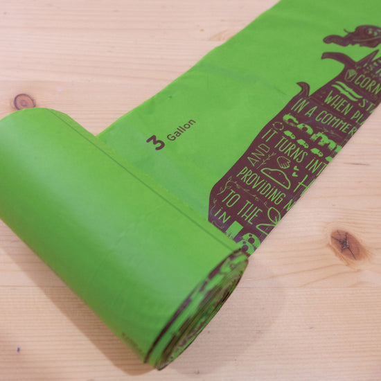 3 Gallon<br>Compostable Food Scrap Bags - Commit to Green™
