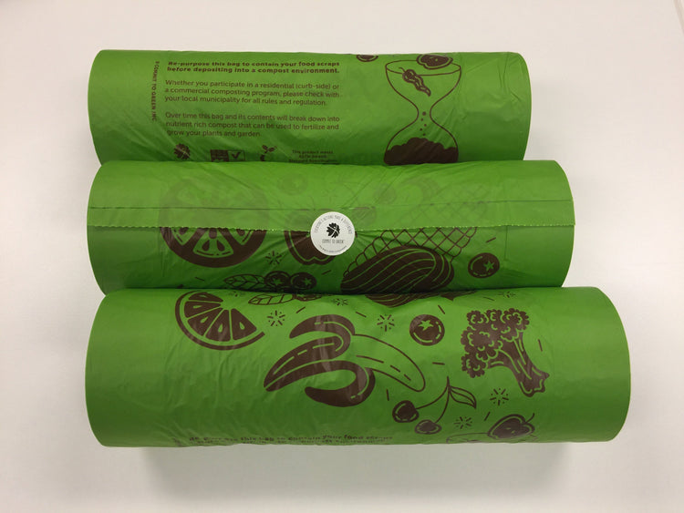 Compostable <br>Produce Bag on a Roll x4