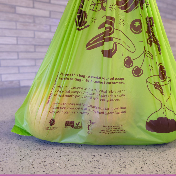 Compostable <br>Produce Bag on a Roll x2